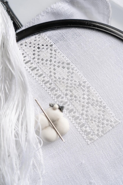 Broderie manuală pe stofă